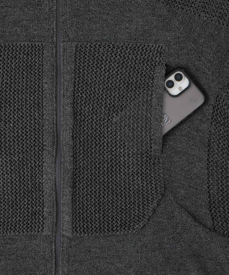 WISDOM 連帽針織外套 ZIP UP SWEATER HOODIE
