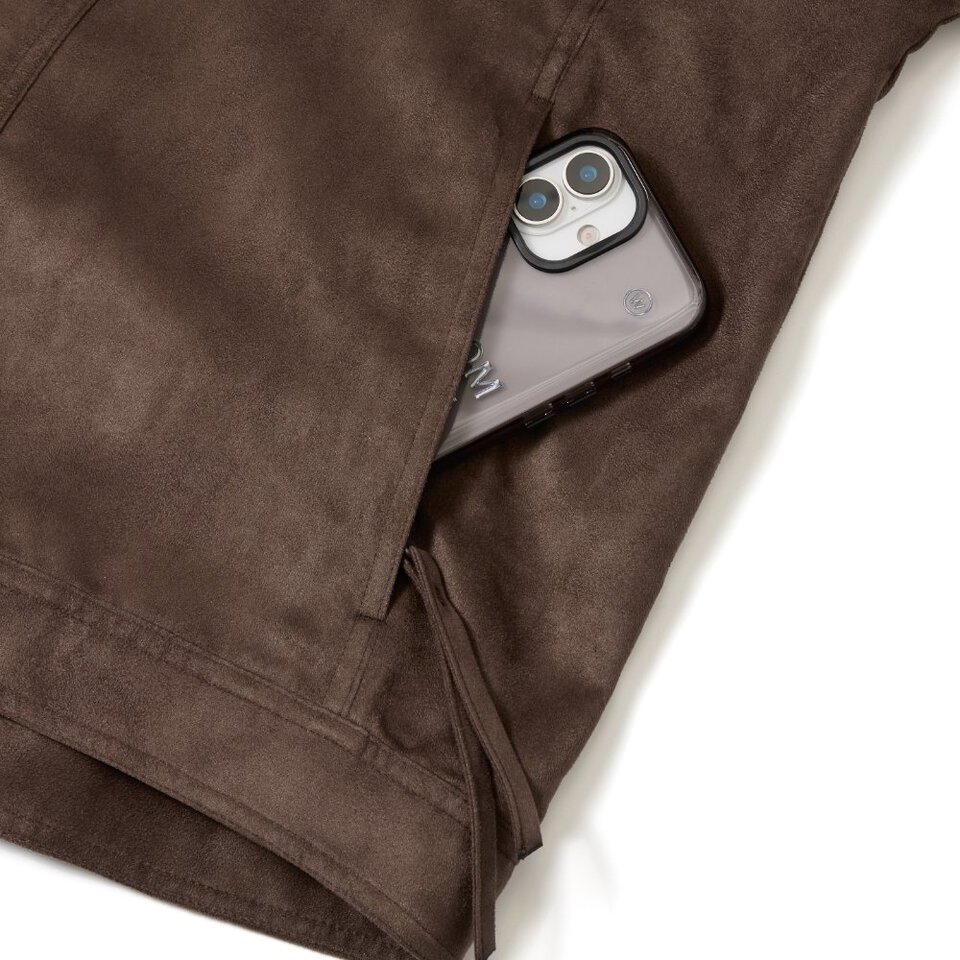 仿麂皮外套 FAUX SUEDE JACKET