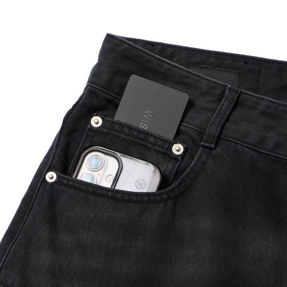 水洗丹寧長褲 VINTAGE LOOSE STRAIGHT JEANS