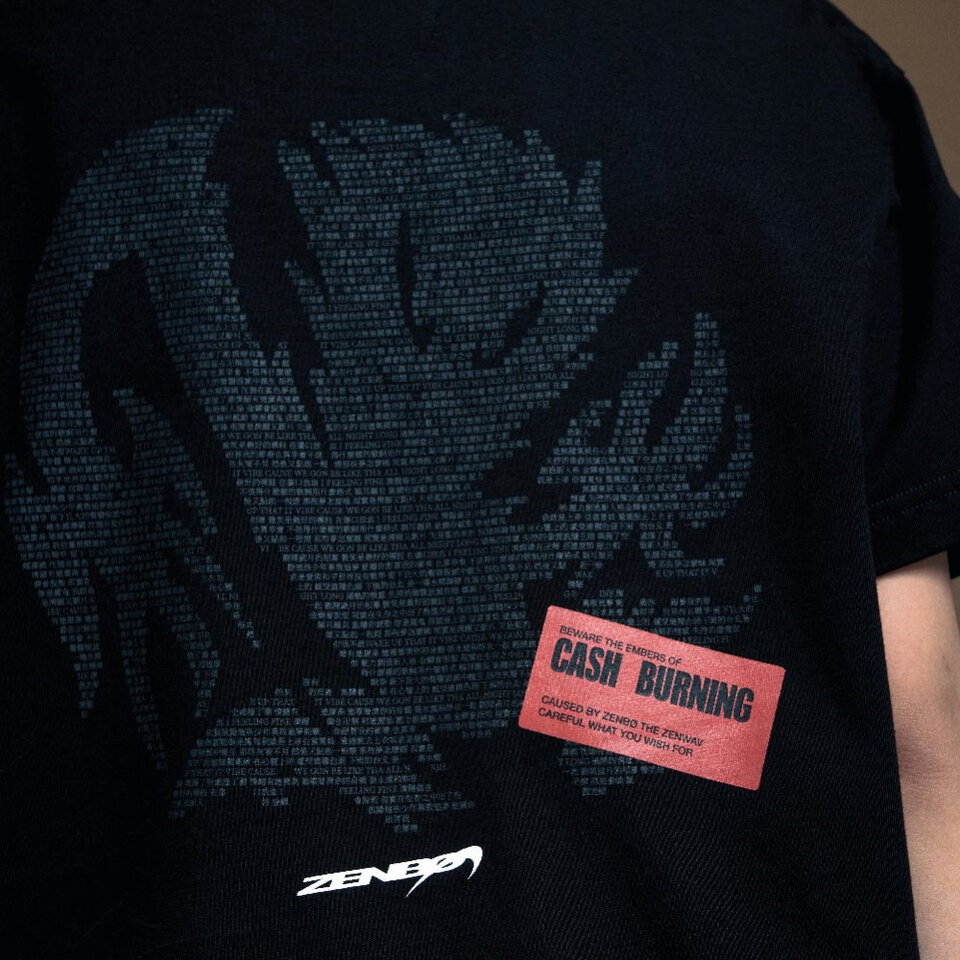 WALL OF SOUND X ZENBO 聯名圖像短TEE