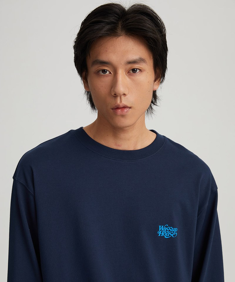 襯線字體長袖T恤 Retro Slogan Long Sleeve T-shirt