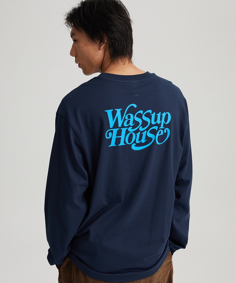 襯線字體長袖T恤 Retro Slogan Long Sleeve T-shirt