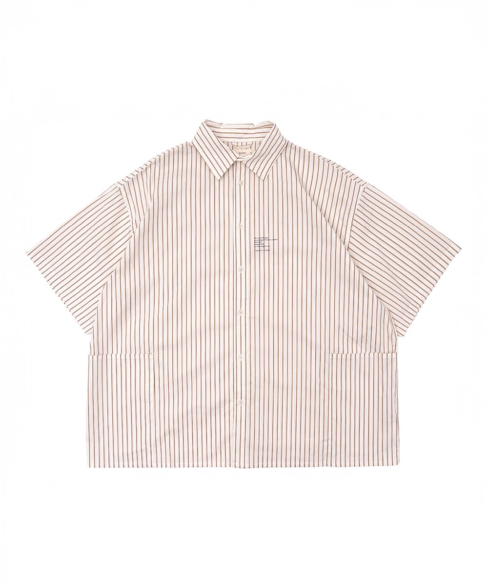 KFK 防潑水耐皺條紋襯衫 SS Side Pocket Shirt