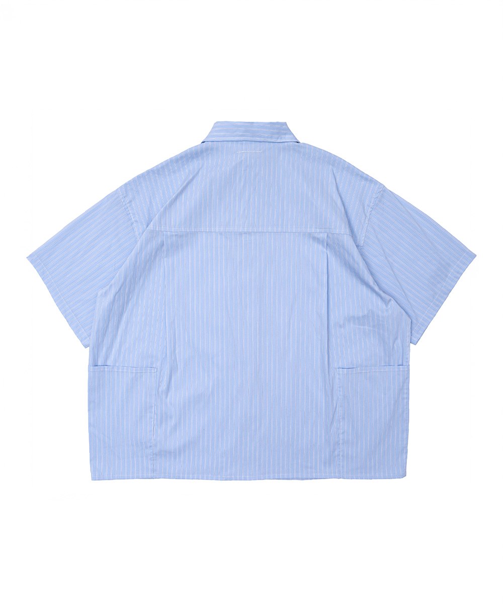 KFK 防潑水耐皺條紋襯衫 SS Side Pocket Shirt