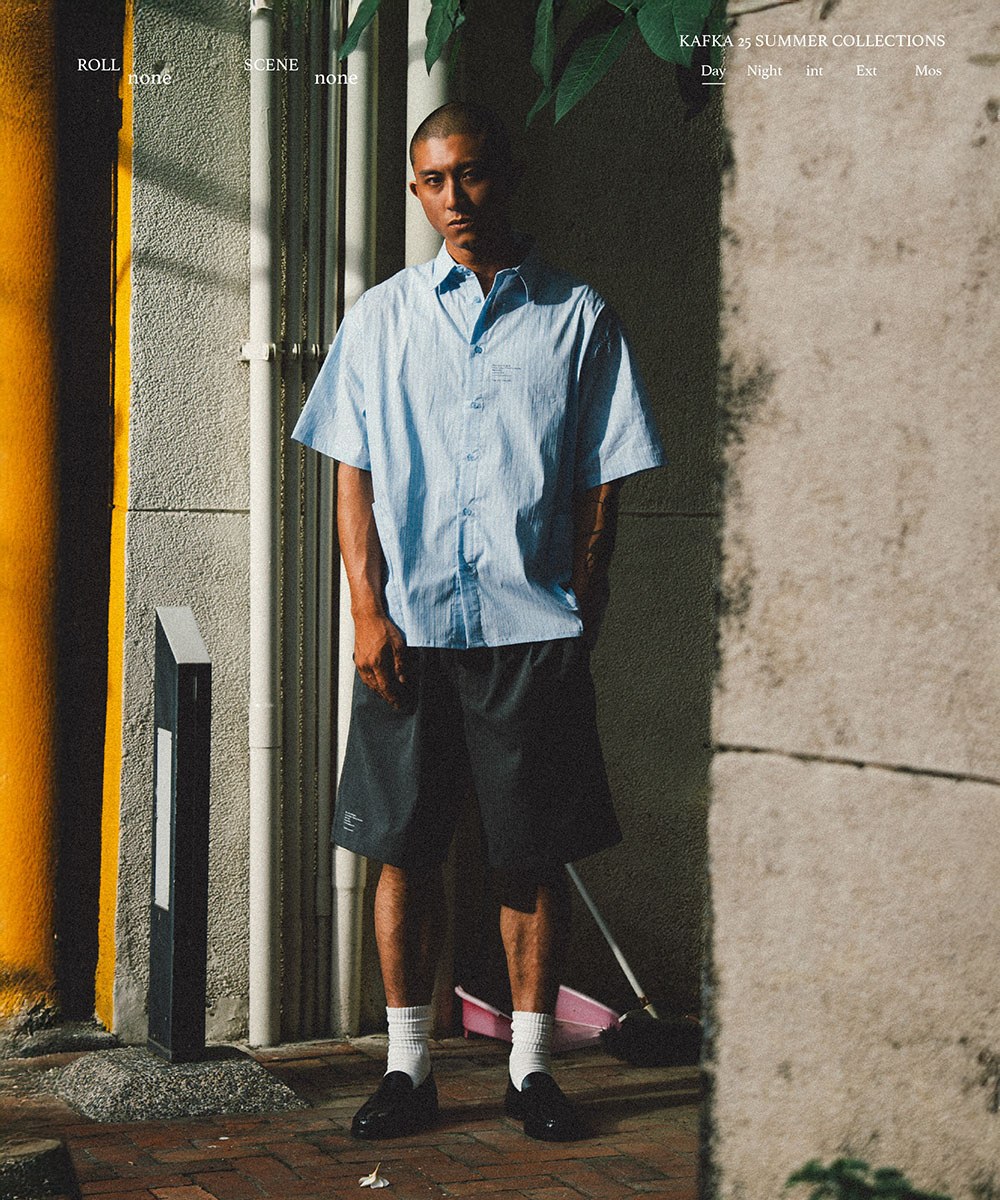 KFK 防潑水耐皺條紋襯衫 SS Side Pocket Shirt