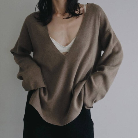 ANK0304-262 V領針織上衣 DEEP VNECK KNIT