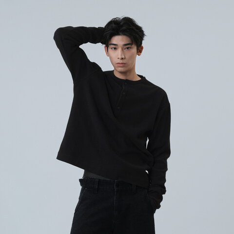 亨利領長袖 MEL. Henley LS Tee