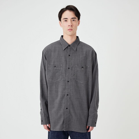 寬版口袋襯衫 Polyester Wool Field Shirt