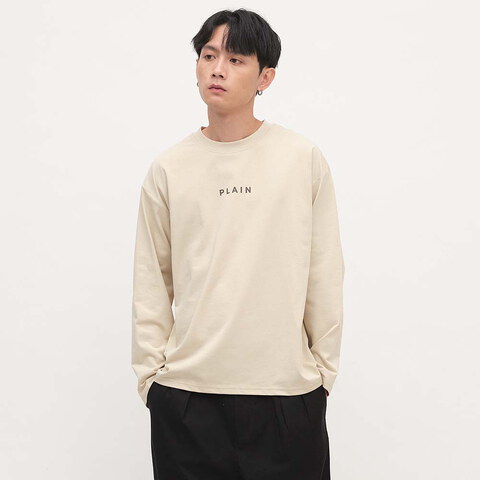 PLAIN Logo秋冬長袖TEE