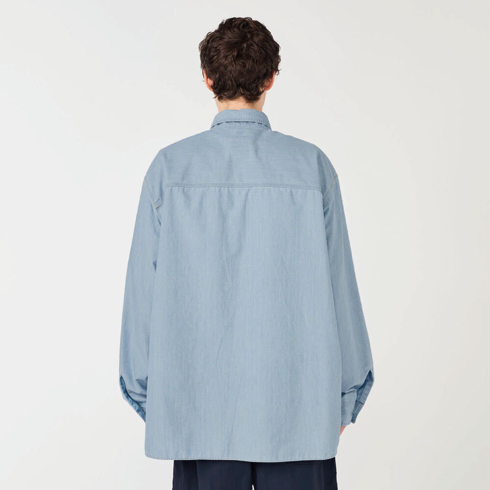 寬版襯衫 Regular Collar Chambray Shirt