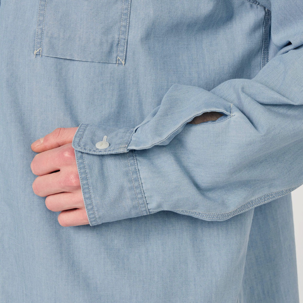 寬版襯衫 Regular Collar Chambray Shirt