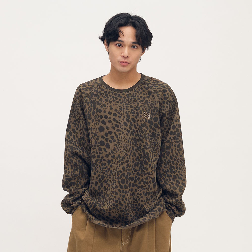 豹紋棉質長TEE