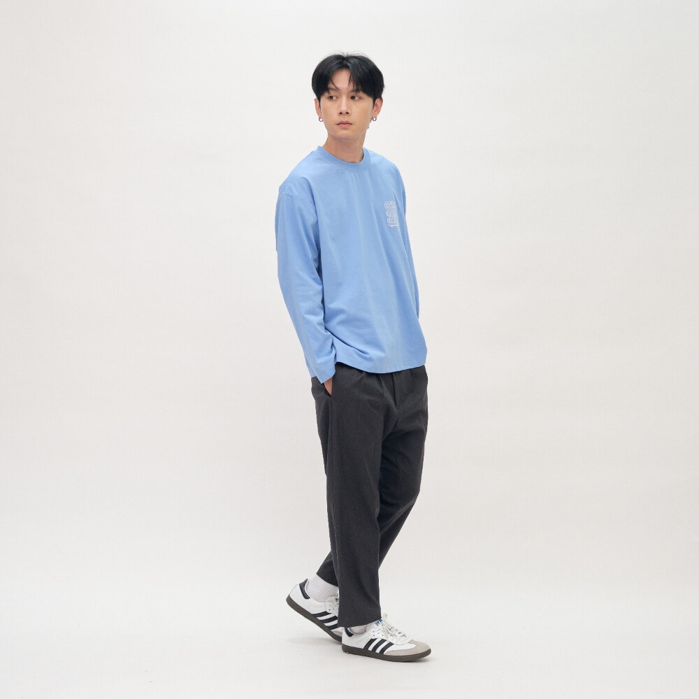 臘腸狗狗滑板長袖TEE