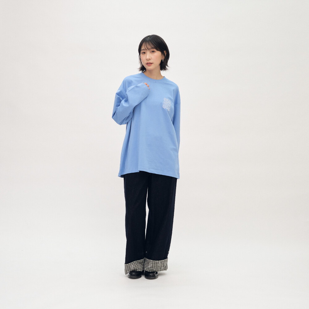 臘腸狗狗滑板長袖TEE