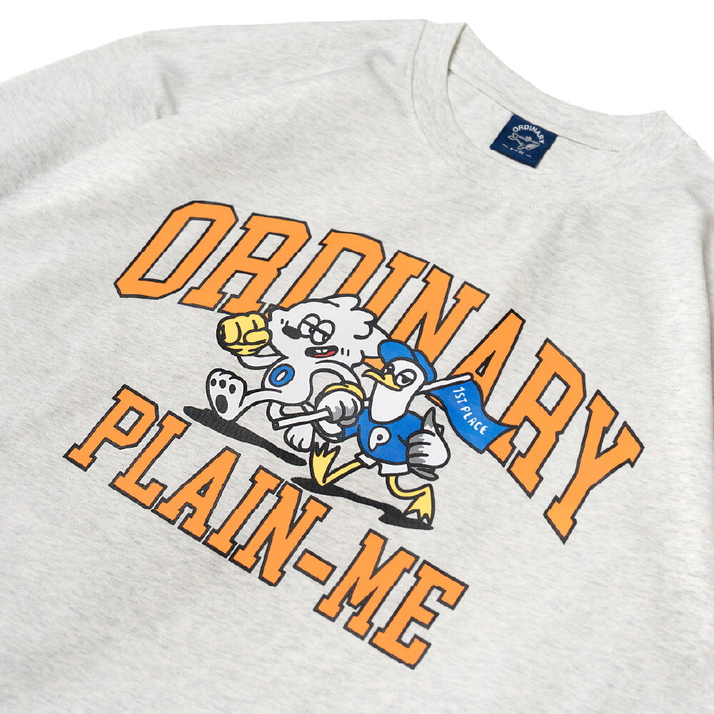ORDINARY X PLAIN ME 運動俱樂部⻑tee