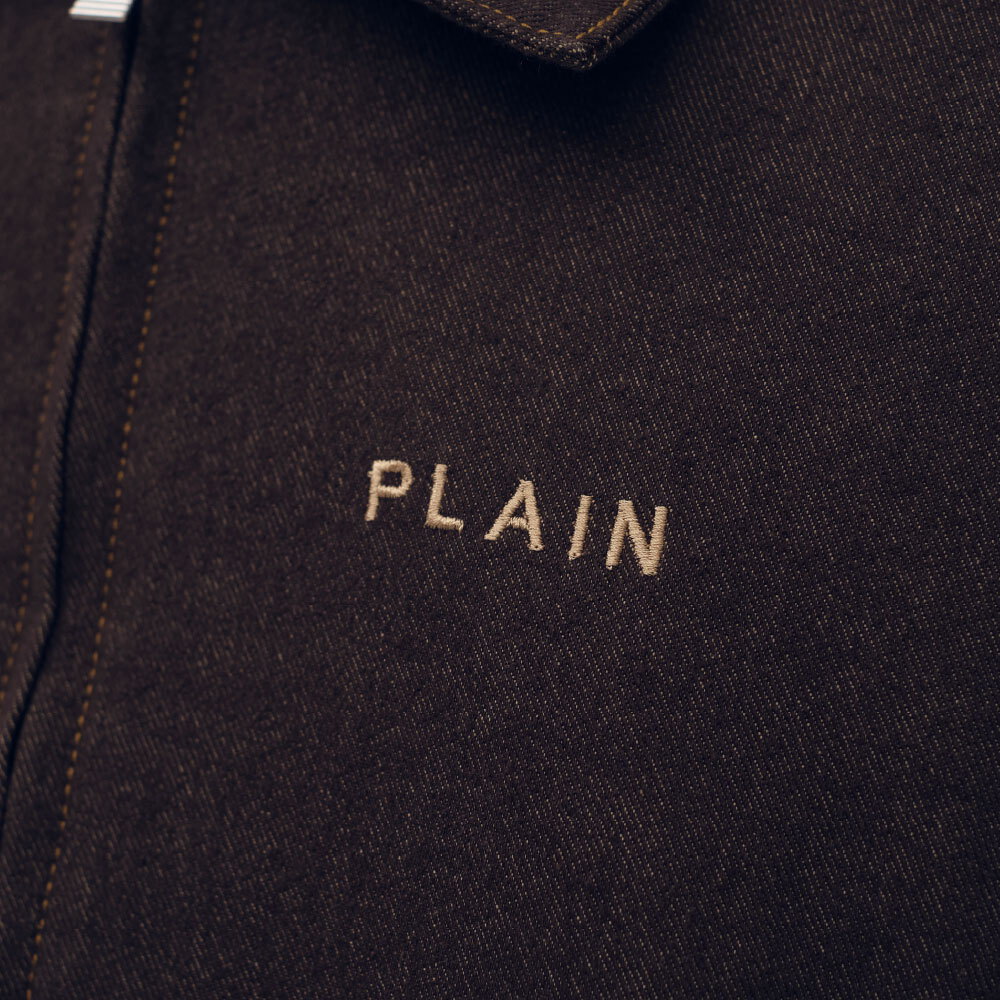 PLAIN斜紋棉剪裁短版夾克