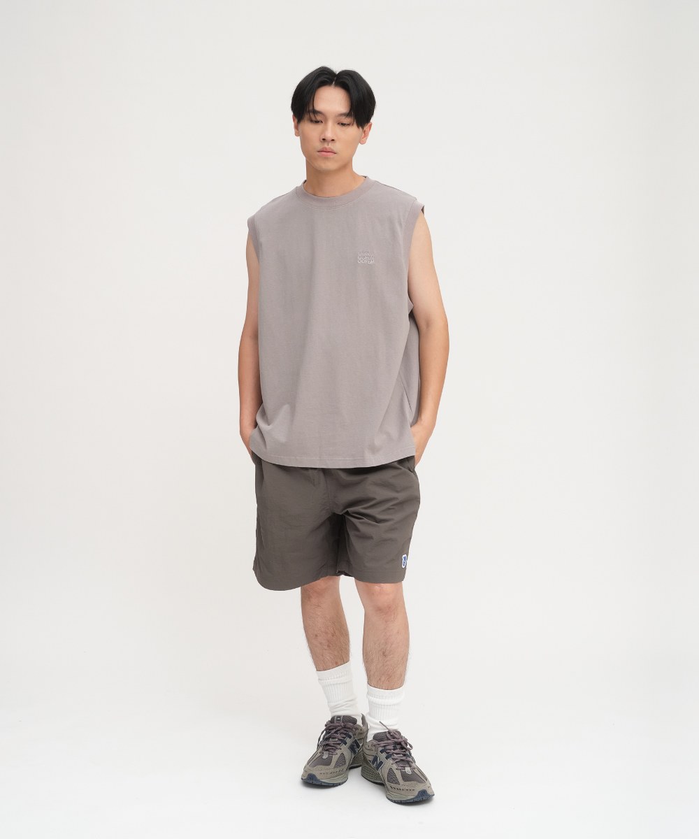 小P社長尼龍抽繩短褲