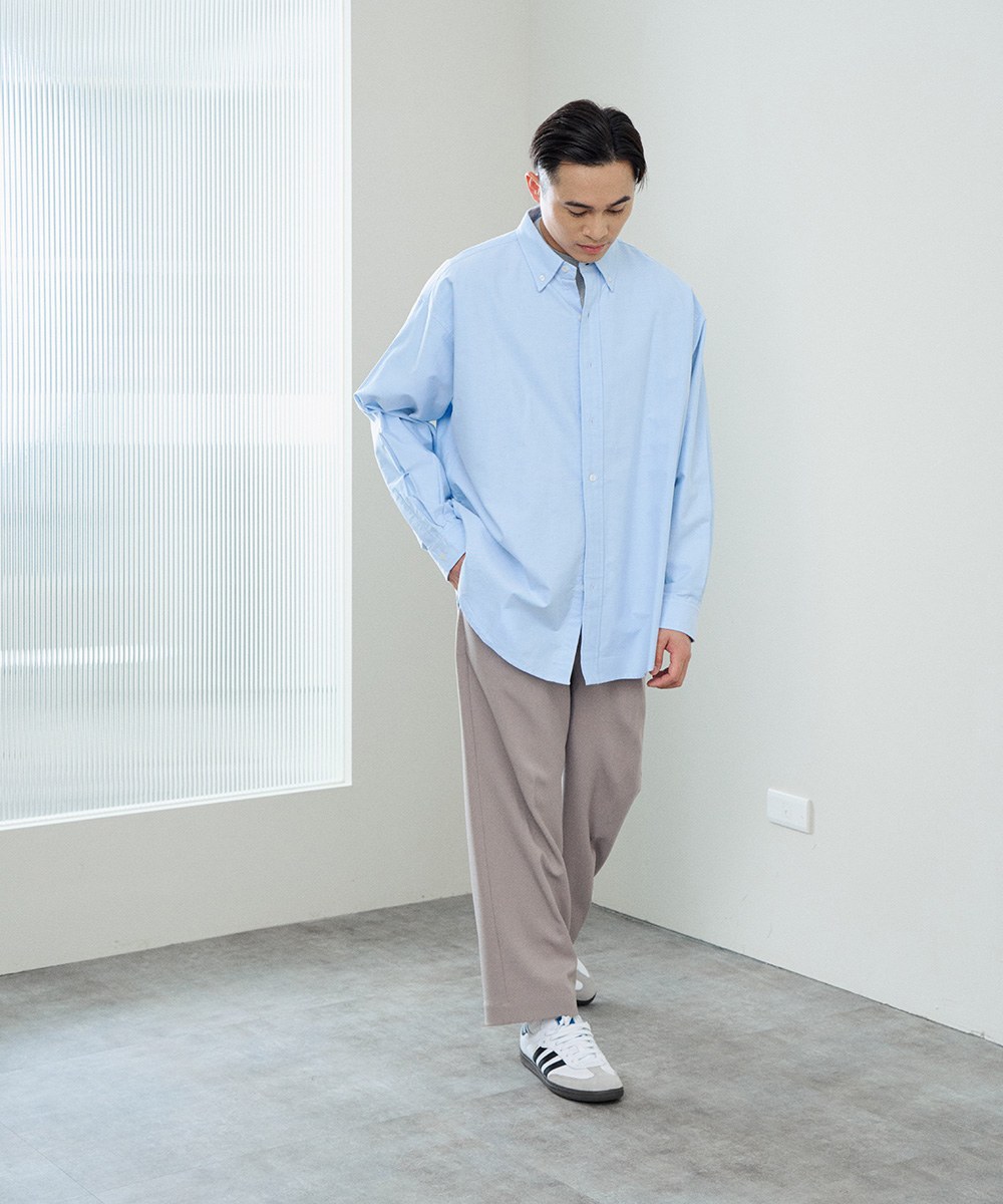PM+ 經典BD寬鬆長袖牛津襯衫