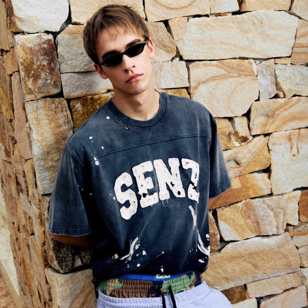 做舊短袖上衣 Drip Distressed Jersey SS