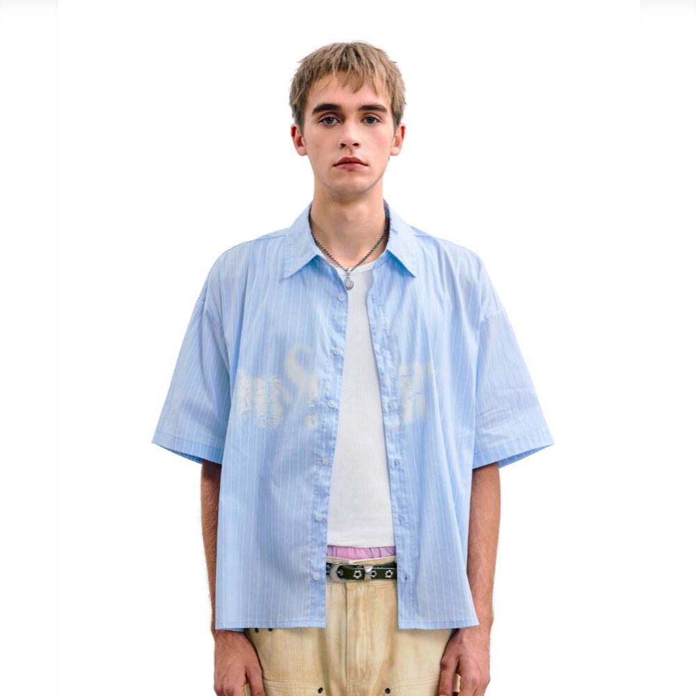 SNS0226-261 條紋噴染襯衫 Stripe Spray Shirt