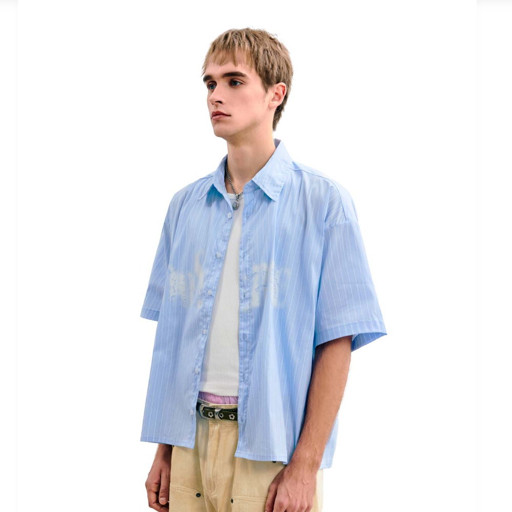 條紋噴染襯衫 Stripe Spray Shirt