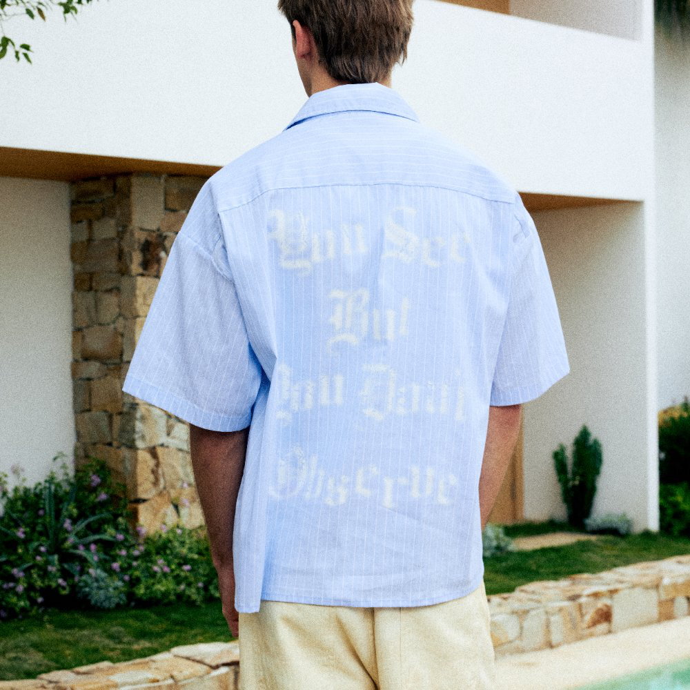 條紋噴染襯衫 Stripe Spray Shirt