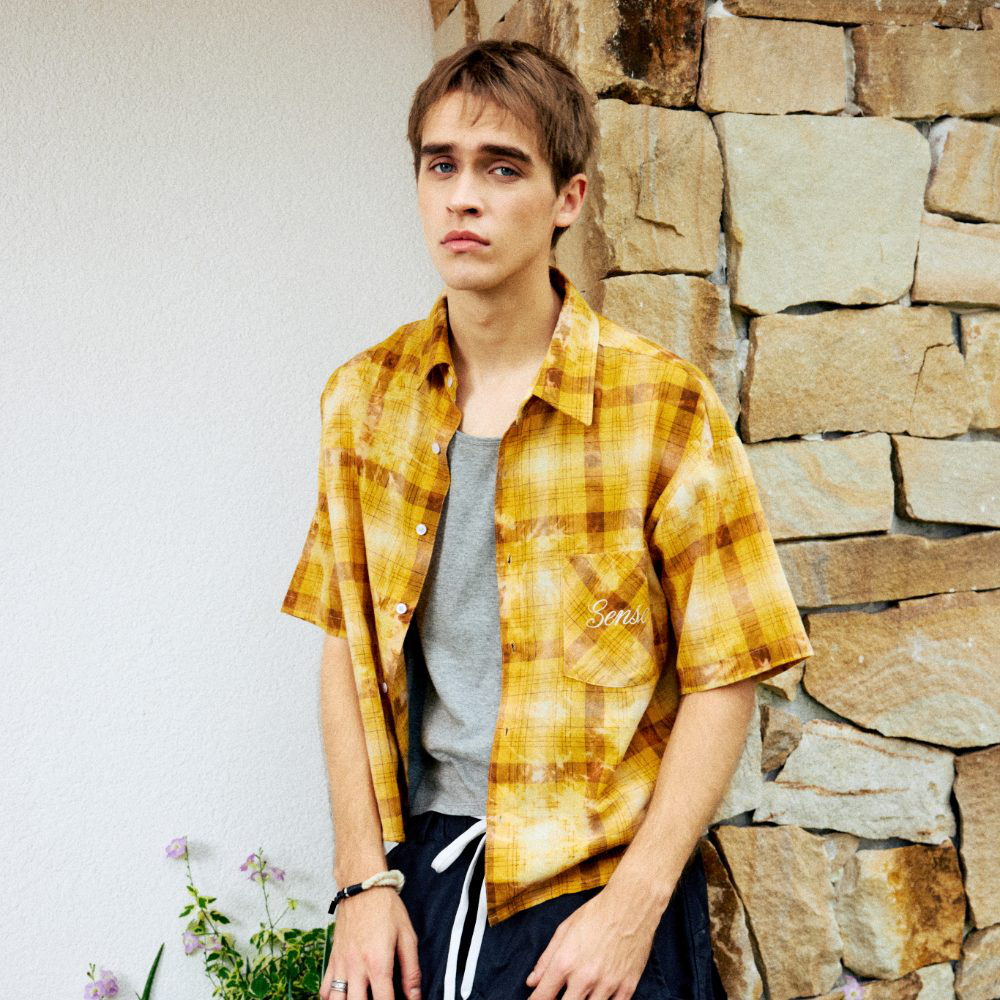 寬版水洗襯衫 Boxy Washed Clreck Shirt