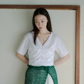 BRD0005-261 日常柔皺短版上衣