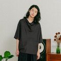 MLN0101-261 unisex cowl neck t shirt