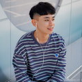 PLN0079-252 小P社長-雙色條紋長袖TEE