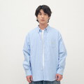 PLN3385-261 PLAIN刺繡經典素面牛津襯衫