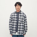 PLN3393-261 Timelly 刷毛格紋襯衫