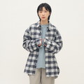 PLN3393-261 Timelly 刷毛格紋襯衫