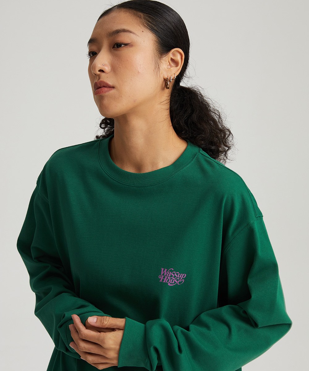 襯線字體長袖T恤 Retro Slogan Long Sleeve T-shirt