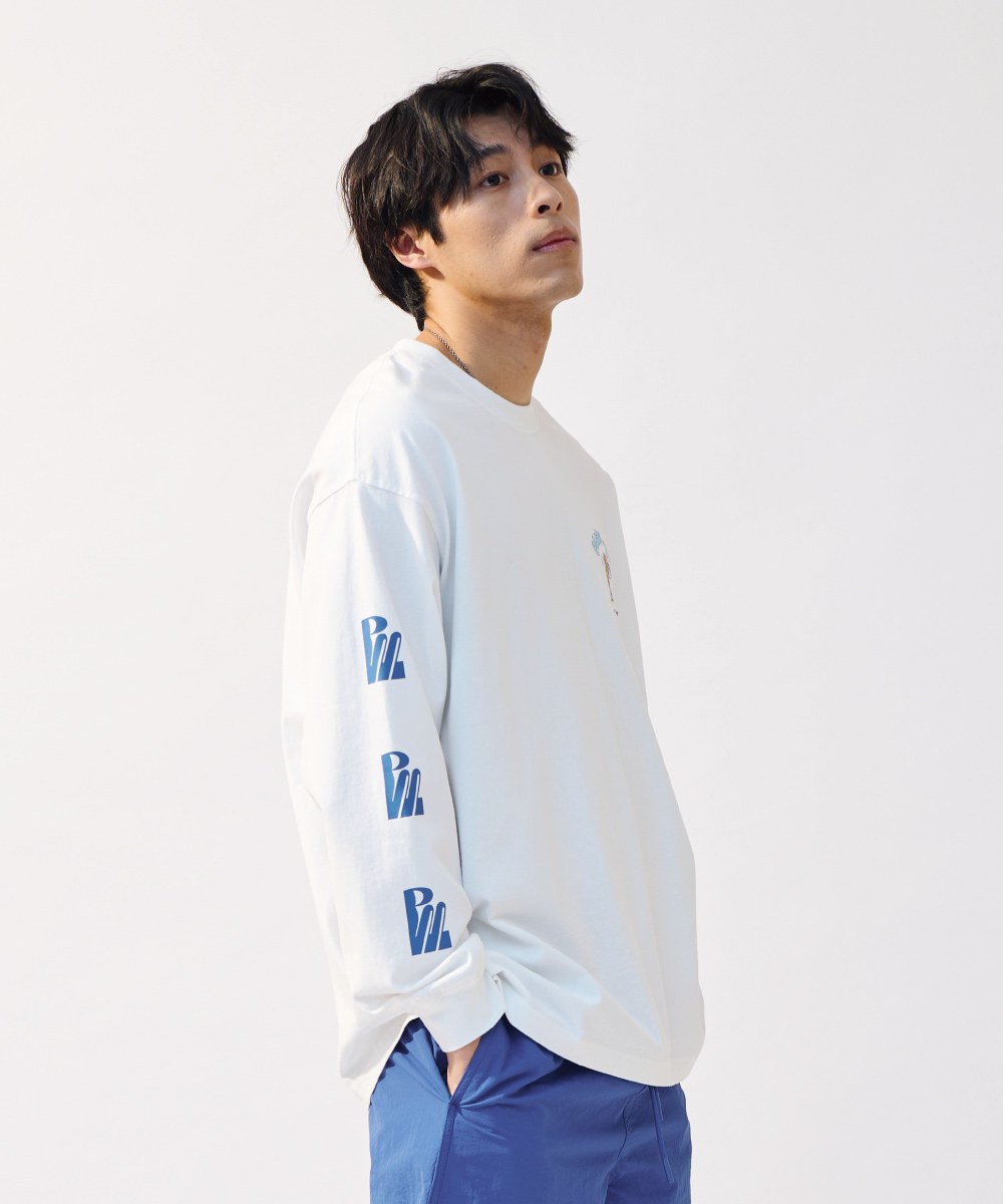 PM-LOGO寬鬆長袖TEE